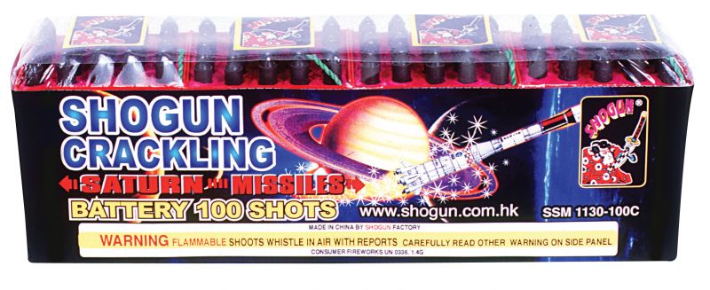 Crackling Saturn Missile 100 Shots
